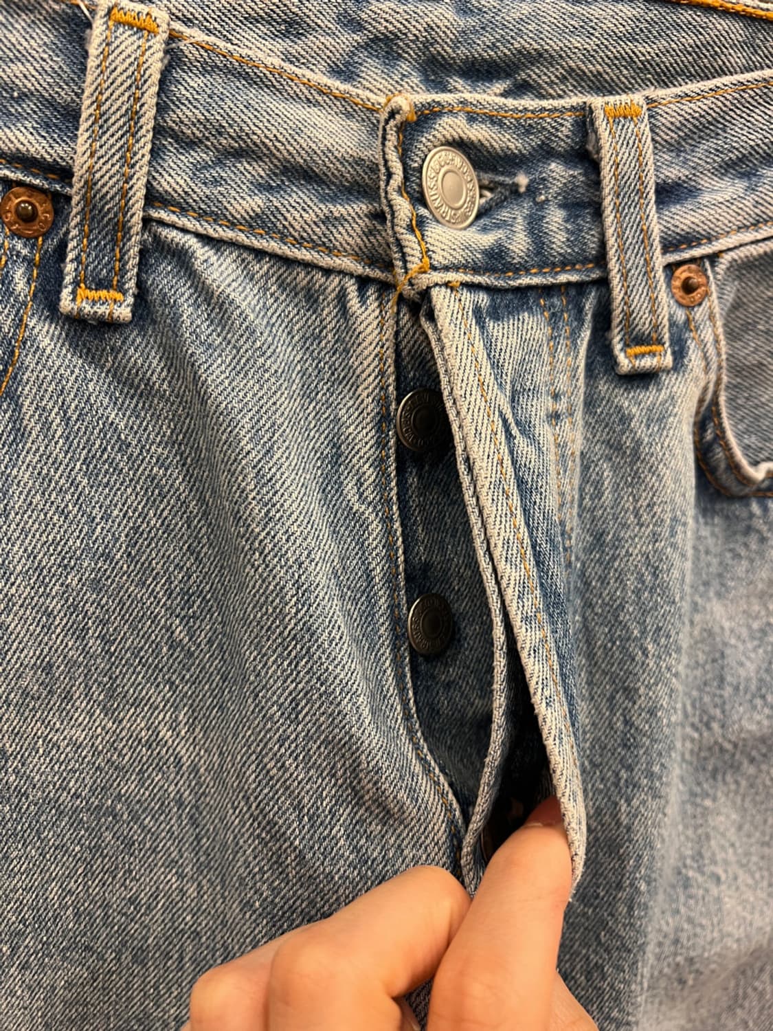 90s Levis 리바이스 501 데님 팬츠 (26inch) (USA) 상품이미지2