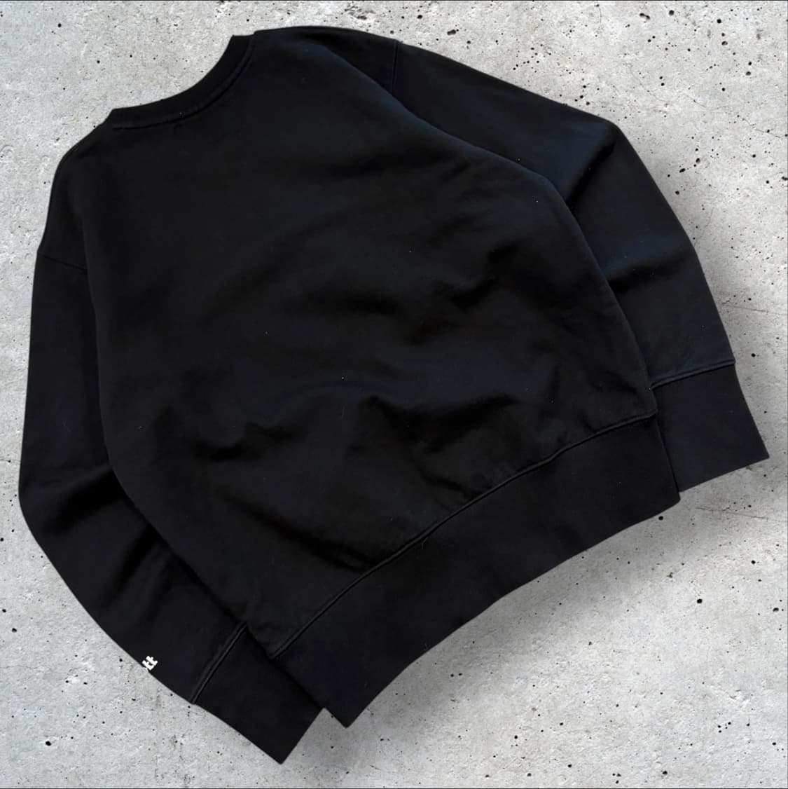 [M] 쇼트 블랙 로고 맨투맨 티셔츠 B491 상품이미지2