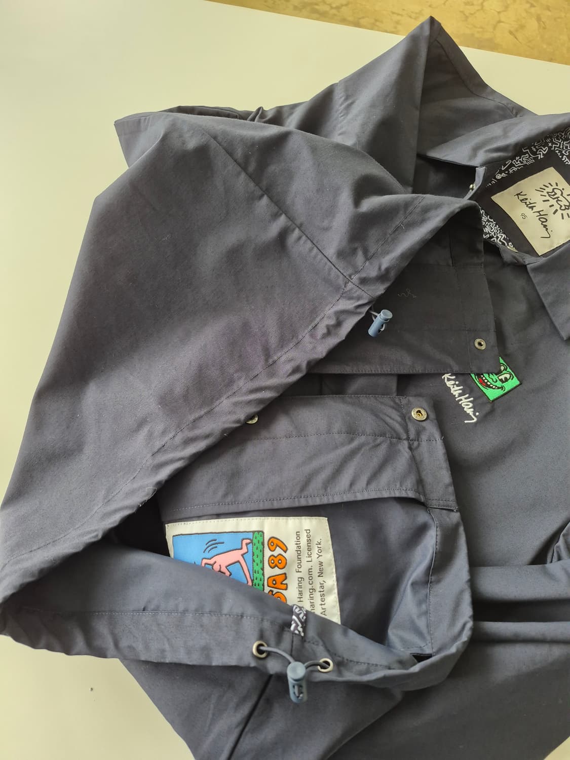 키스해링 네이비 코치 자켓(95) 상품이미지5