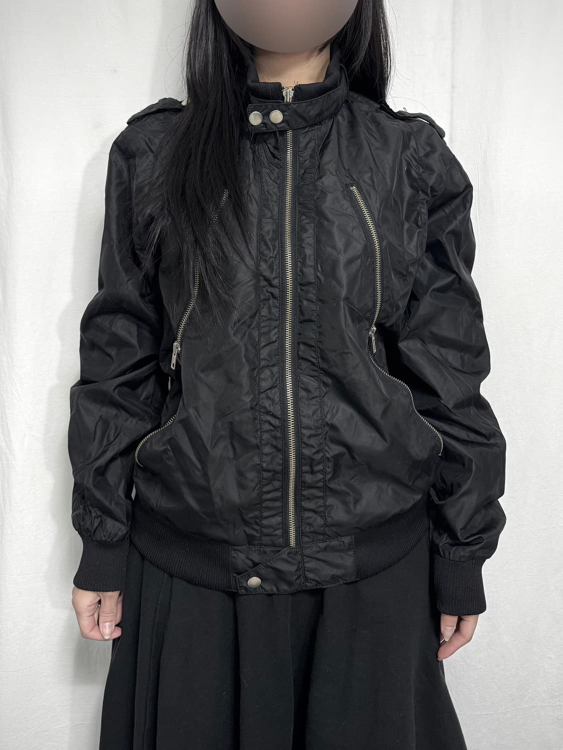 Asymmetrical zipper detail jacket 상품이미지2