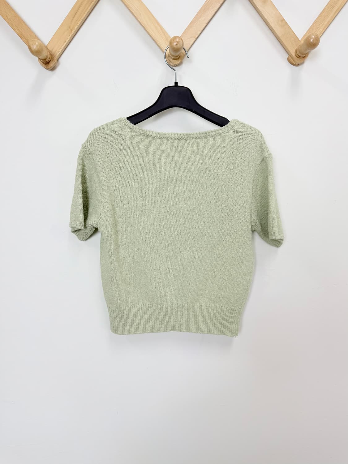 엔오르 스퀘어넥 크롭 가디건 상품이미지2