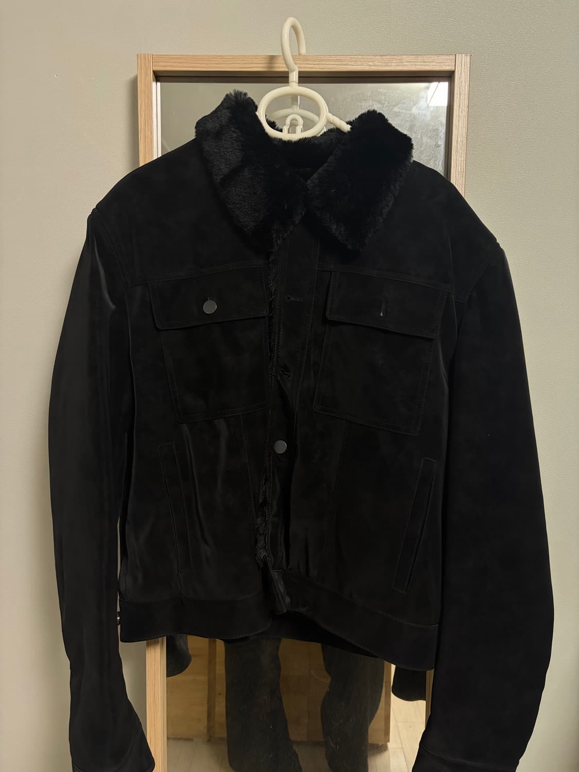 알렌느 벨루아 포우 퍼 트러커 자켓 블랙 2사 상품이미지1