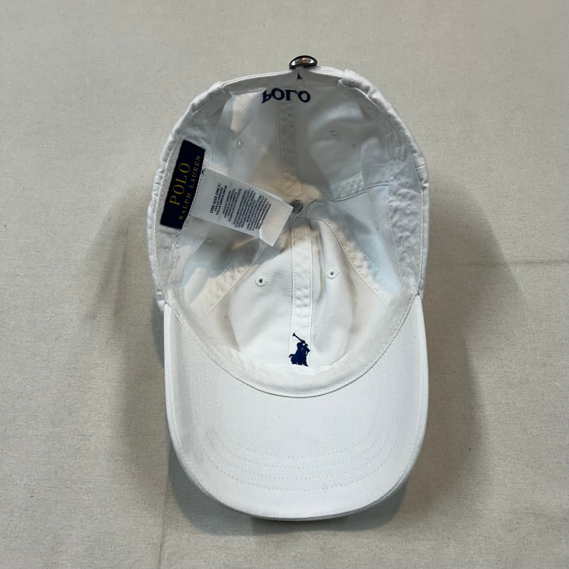Free) 폴로 랄프로렌 화이트 볼캡 모자 상품이미지6
