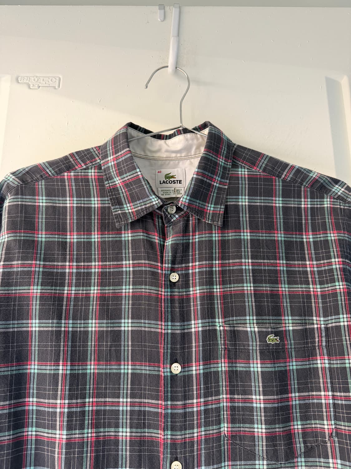 일본빈티지 라코스테 체크 셔츠 상품이미지6