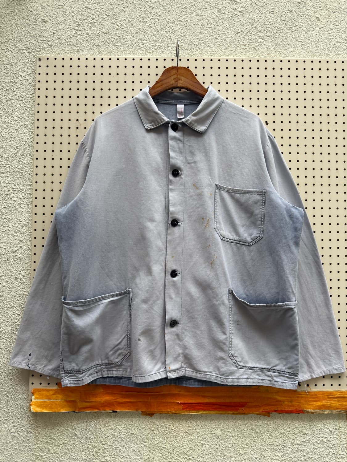 1970s SUN BLEACHED HARD FADED 빈티지프렌치워크자켓 상품이미지1