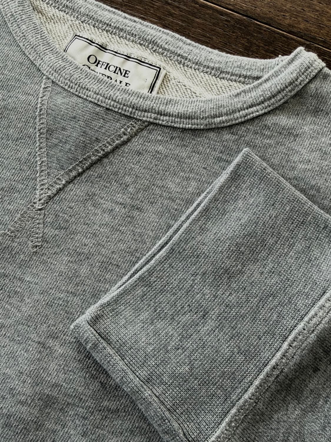 [S][Officine Generale]오피신 제네랄 코튼 맨투맨_그레이 상품이미지6