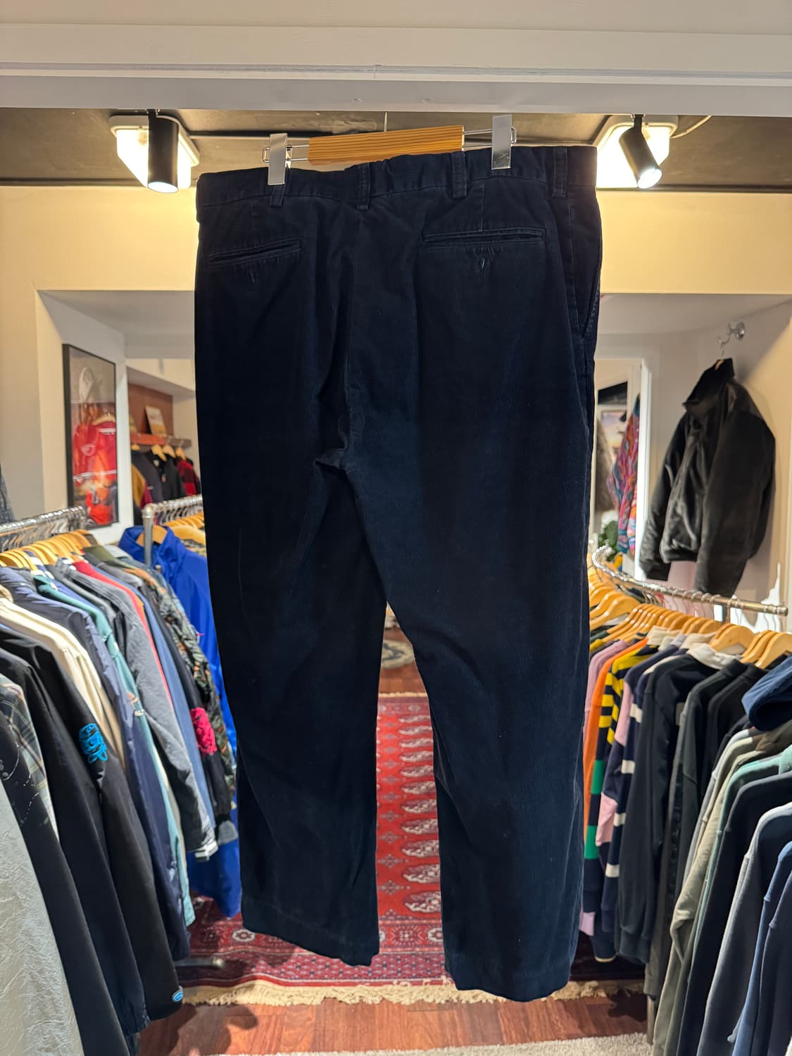 폴로랄프로렌 투턱 코듀로이 팬츠 빈티지 골덴바지 네이비 38 상품이미지4