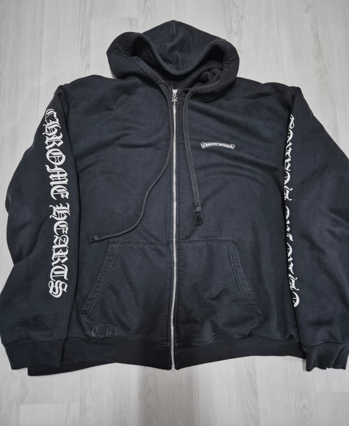 크롬하츠 스크롤 로고 후드집업 XXL (청담 매장 구매,정품,영수증) 상품이미지1