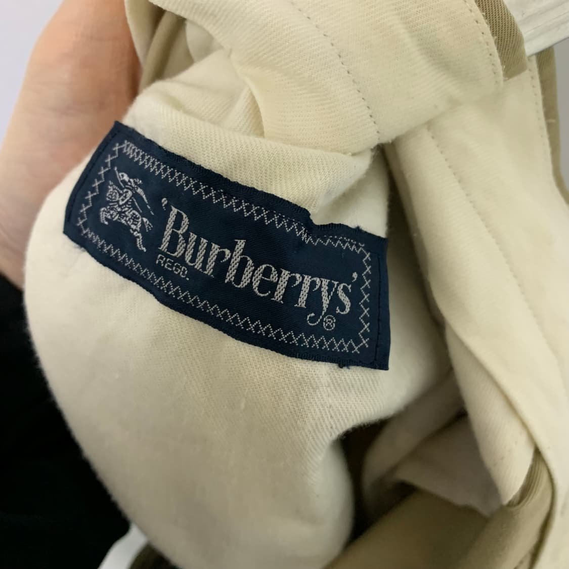 버버리 90s 빈티지 베이지 면바지 코튼팬츠 34인치 상품이미지6