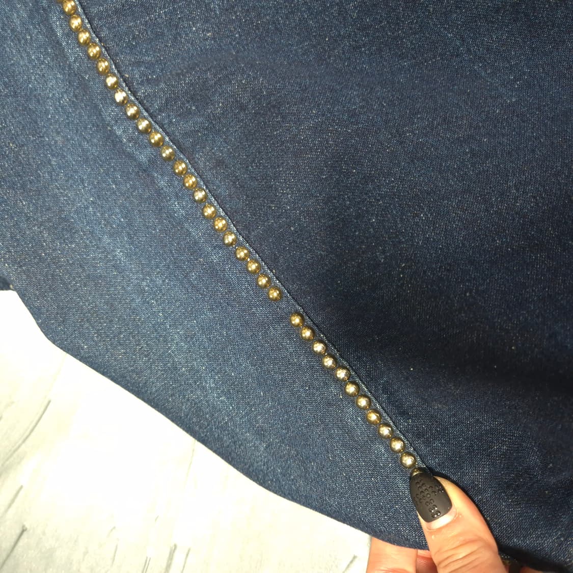 폴로랄프로렌 스터드 큐빅 데님 청 셔츠 105 상품이미지5