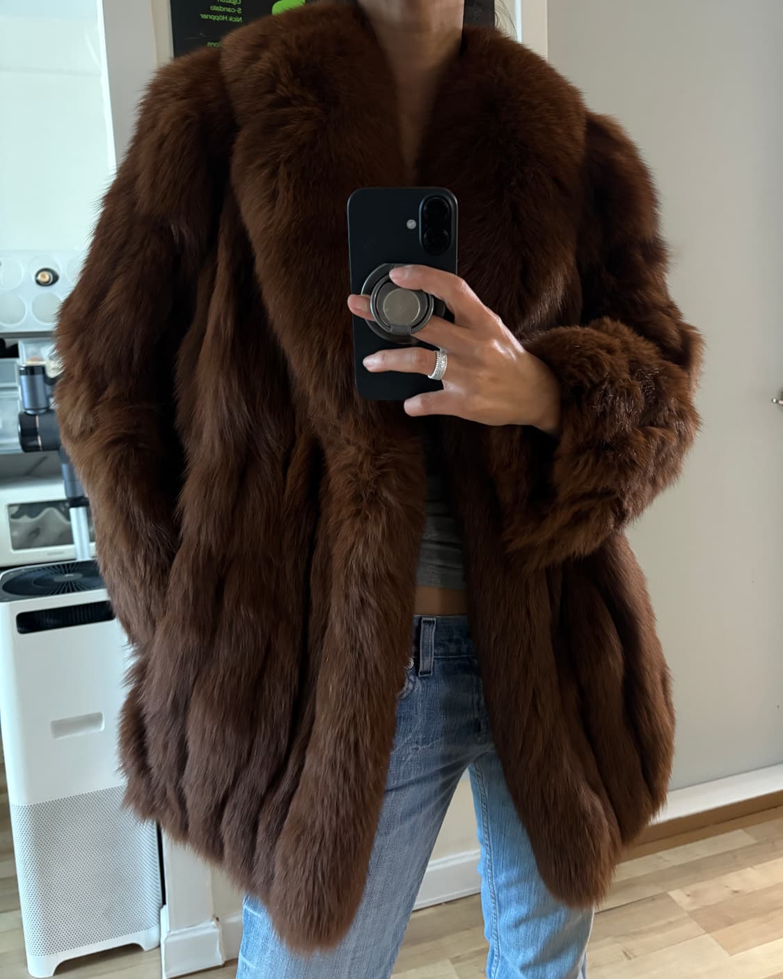 사가폭스 여우 리얼퍼 자켓 상품이미지6