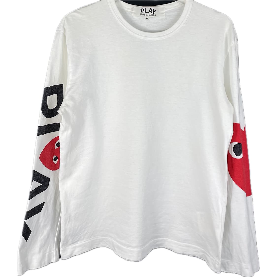 [M] 꼼데가르송 플레이 엠브로이드 긴팔 롱 슬리브 상품이미지1