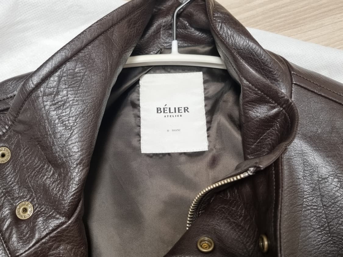 [S] 벨리에 에코레더 블루종 브라운 상품이미지4