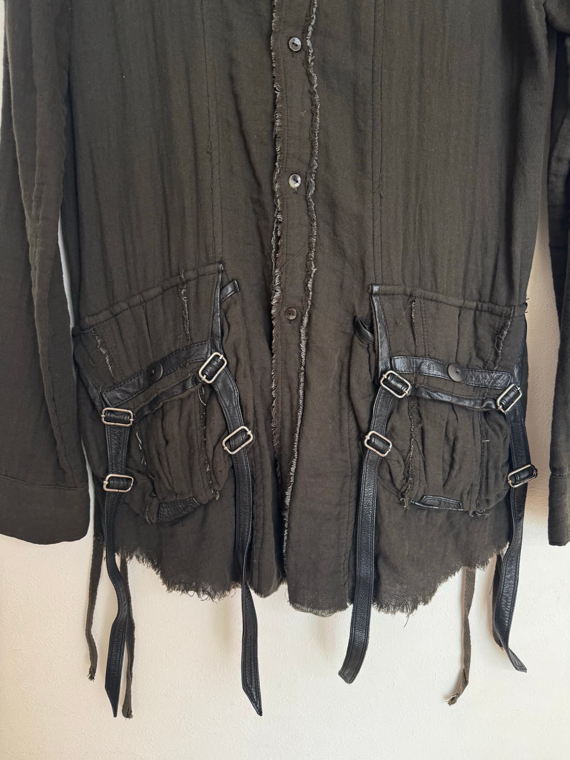 Kmrii distressed shirts jacket 상품이미지2