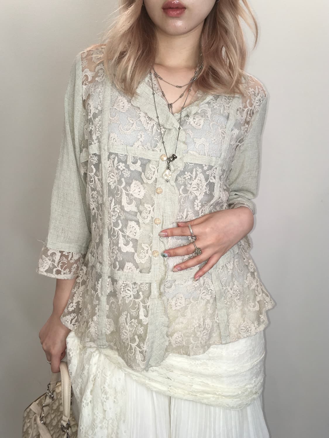 jpn vintage antique lace jacket 상품이미지2