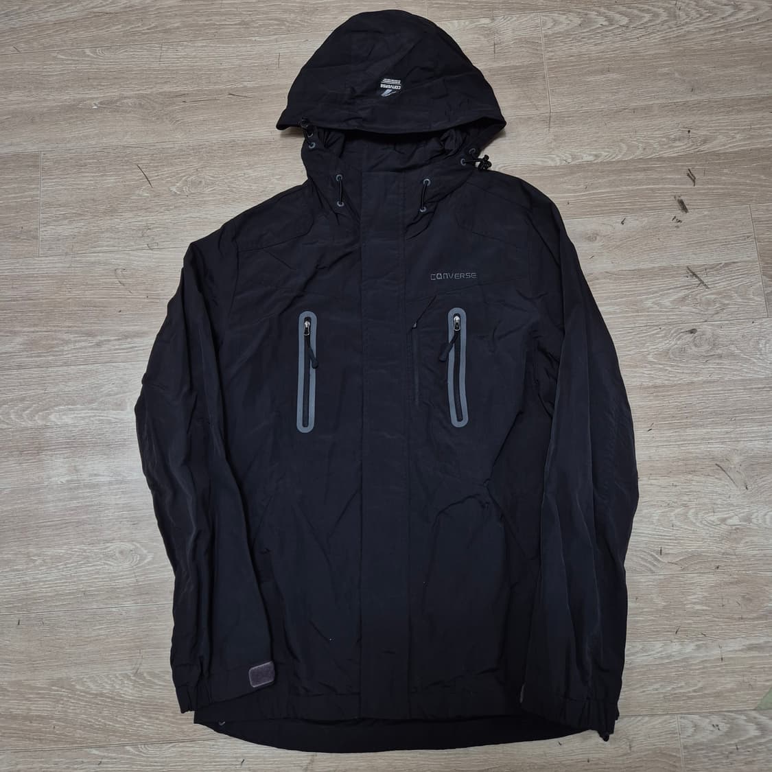 컨버스 올스타 로고 바람막이 후드자켓 S(90) 상품이미지1