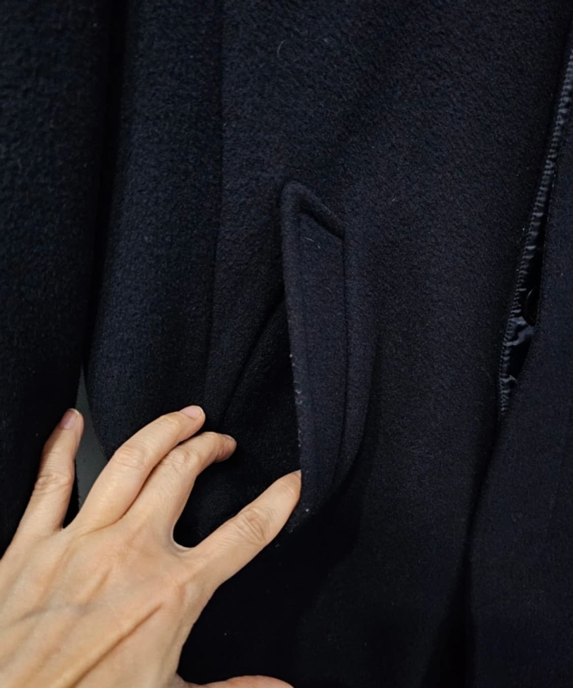 마리떼브랑소와저버 한섬 발마칸 네이비 오버핏 코트 95~100 상품이미지7