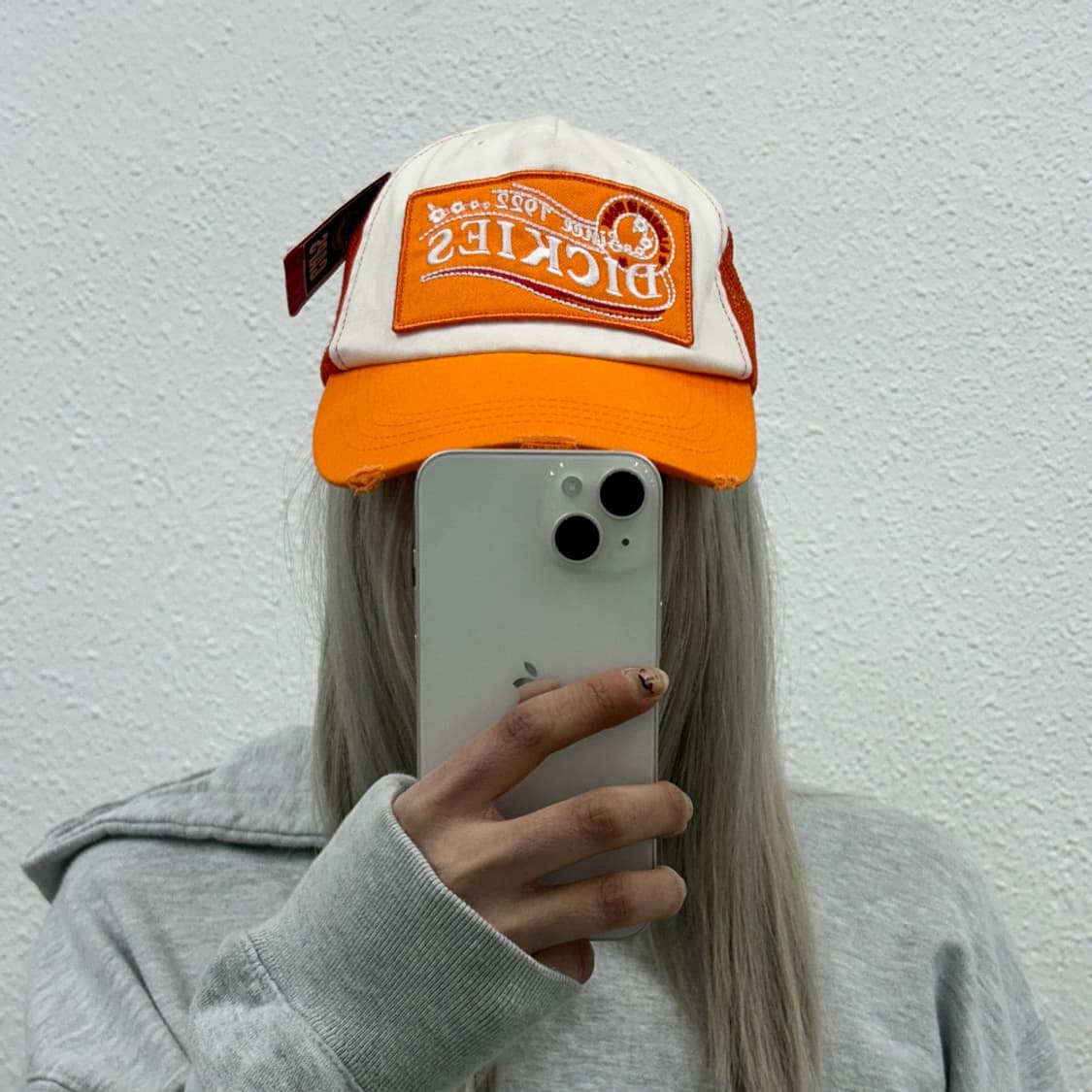 디키즈 오렌지배색 메쉬캡 ( 새상품 ) 상품이미지1