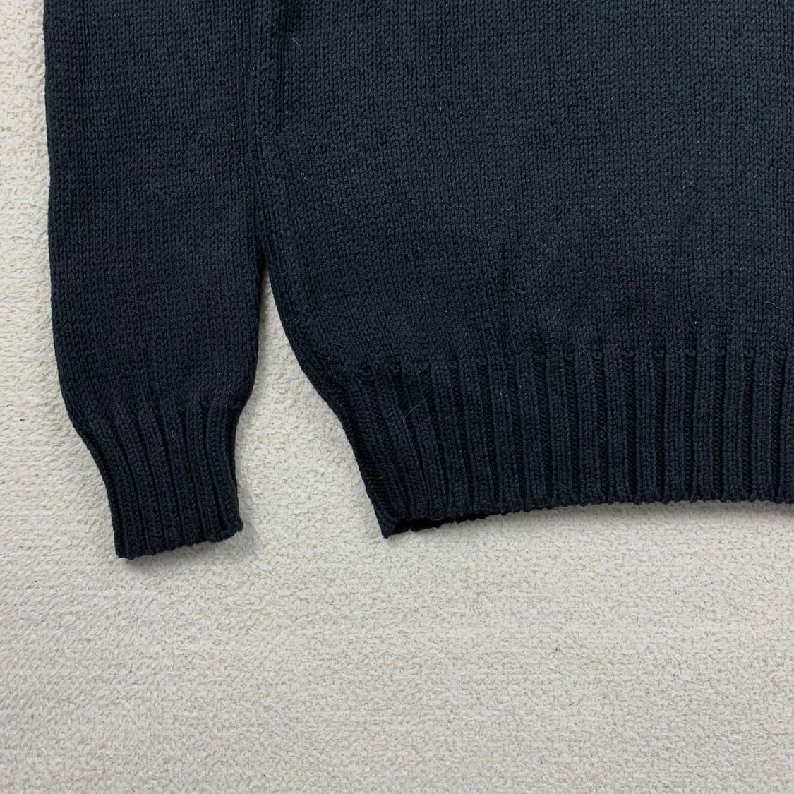 폴로 랄프로렌 에스닉 패턴 모크넥 니트 블랙 상품이미지4