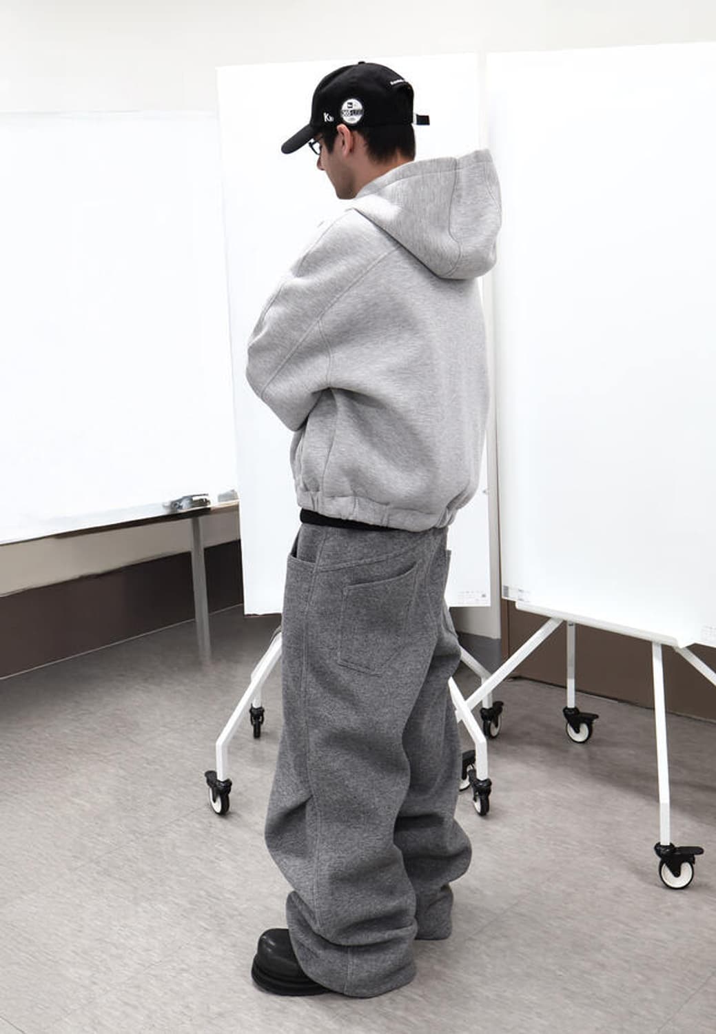 [OS] 카미엔 코지 울 팬츠 그레이 상품이미지2