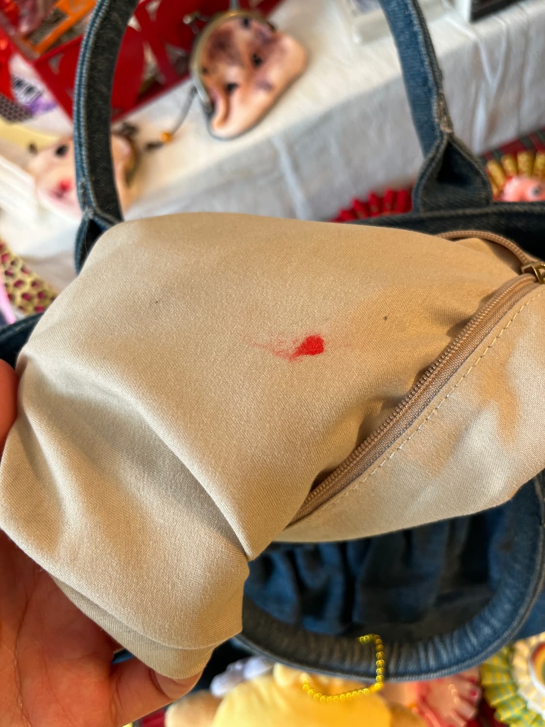 데님 프릴 크로스백 🌀 상품이미지10