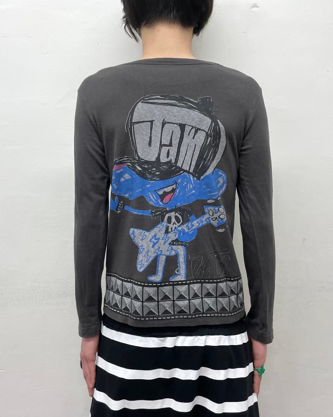 Jam Big Skull Stud Belt T-Shirt 상품이미지2