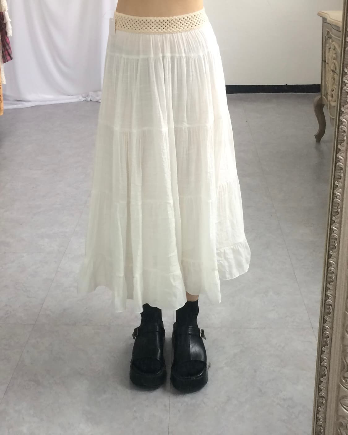 White long skirt 상품이미지7