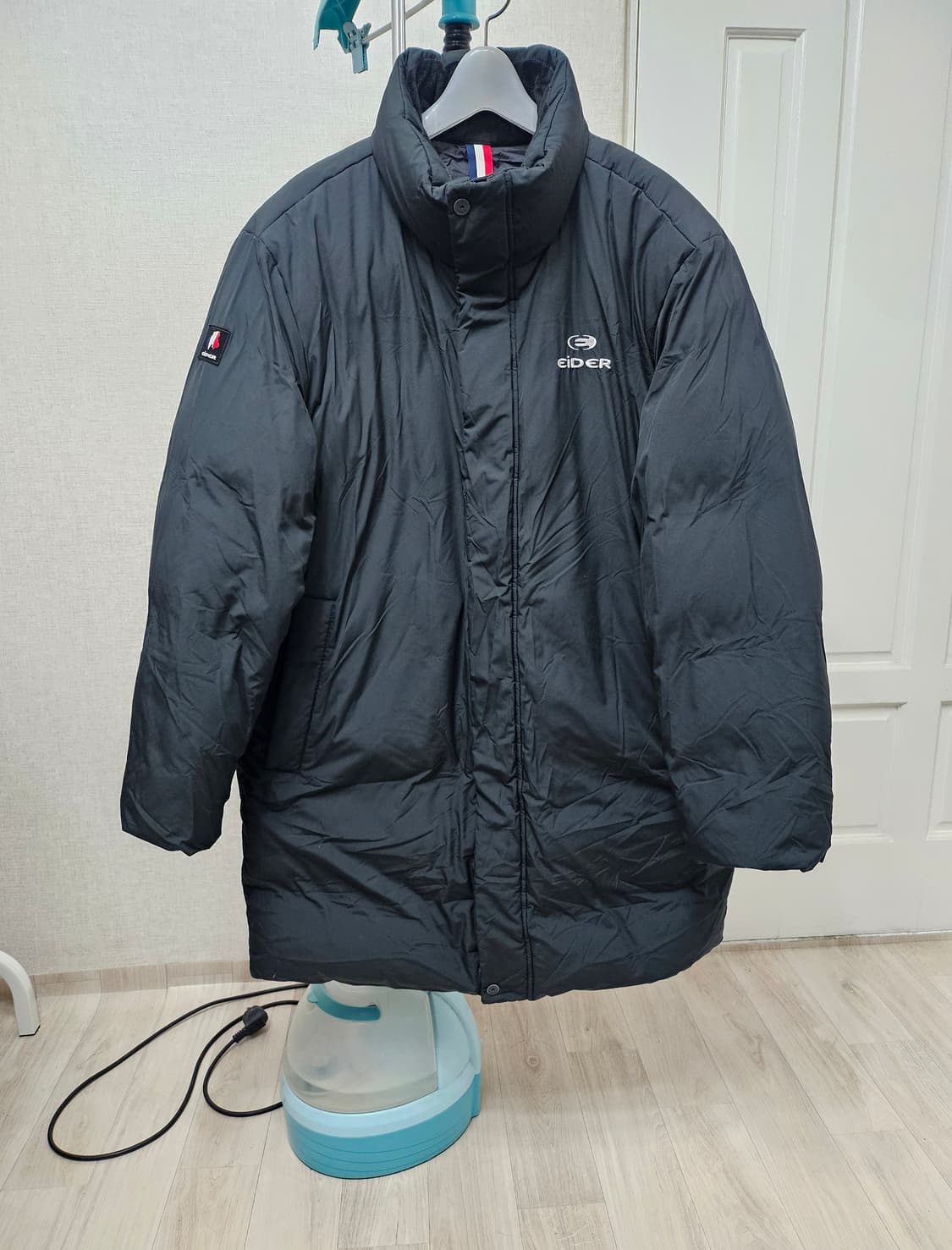 (105~110)XL☆초대장급☆아이더 노마드롱다운코트[블랙] 구스다운패딩 상품이미지1