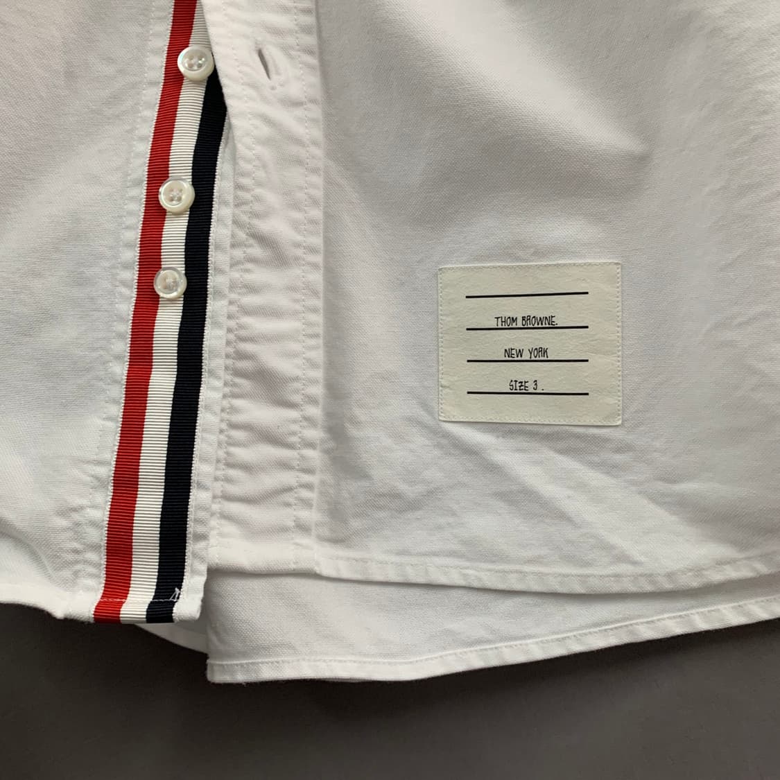 3 THOM BROWNE 톰브라운 화이트 옥스포드 셔츠 상품이미지5