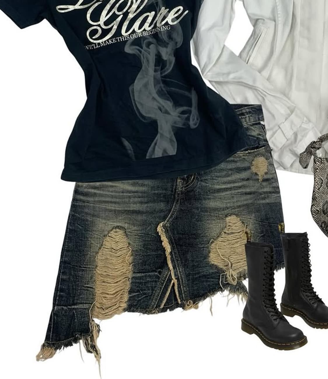 합정빈티지 데님스커트 상품이미지1