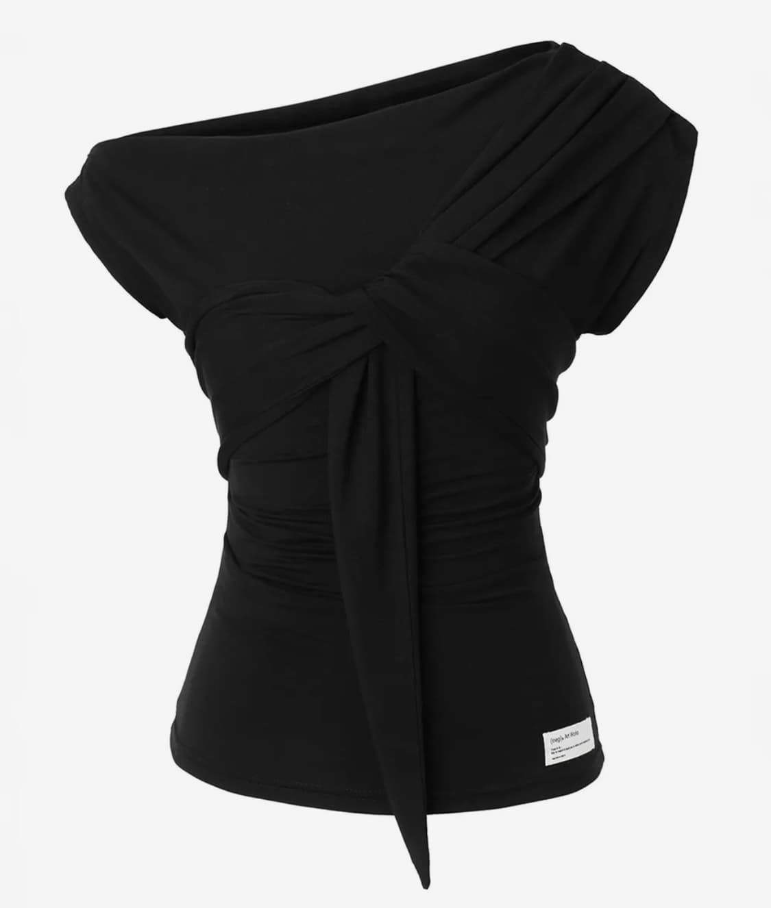 이네기 드레이프 플로우 타이 탑 상품이미지1