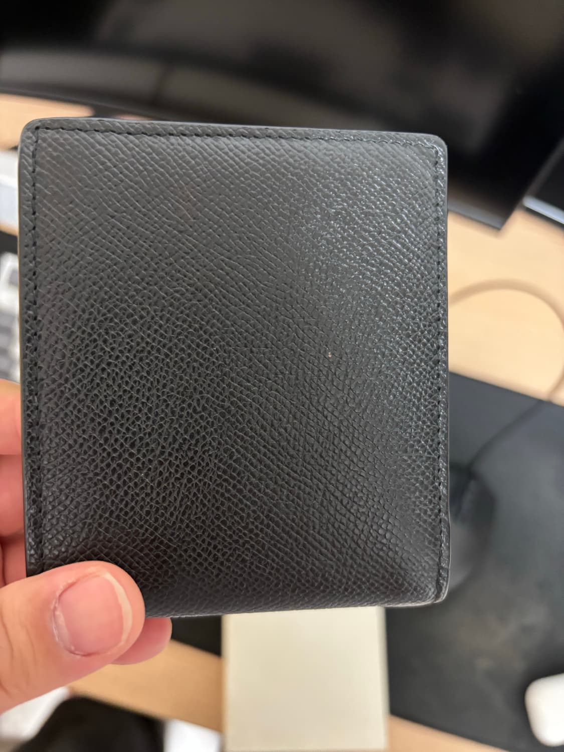 메종 마르지엘라 보빈 레더 반지갑 블랙 상품이미지3