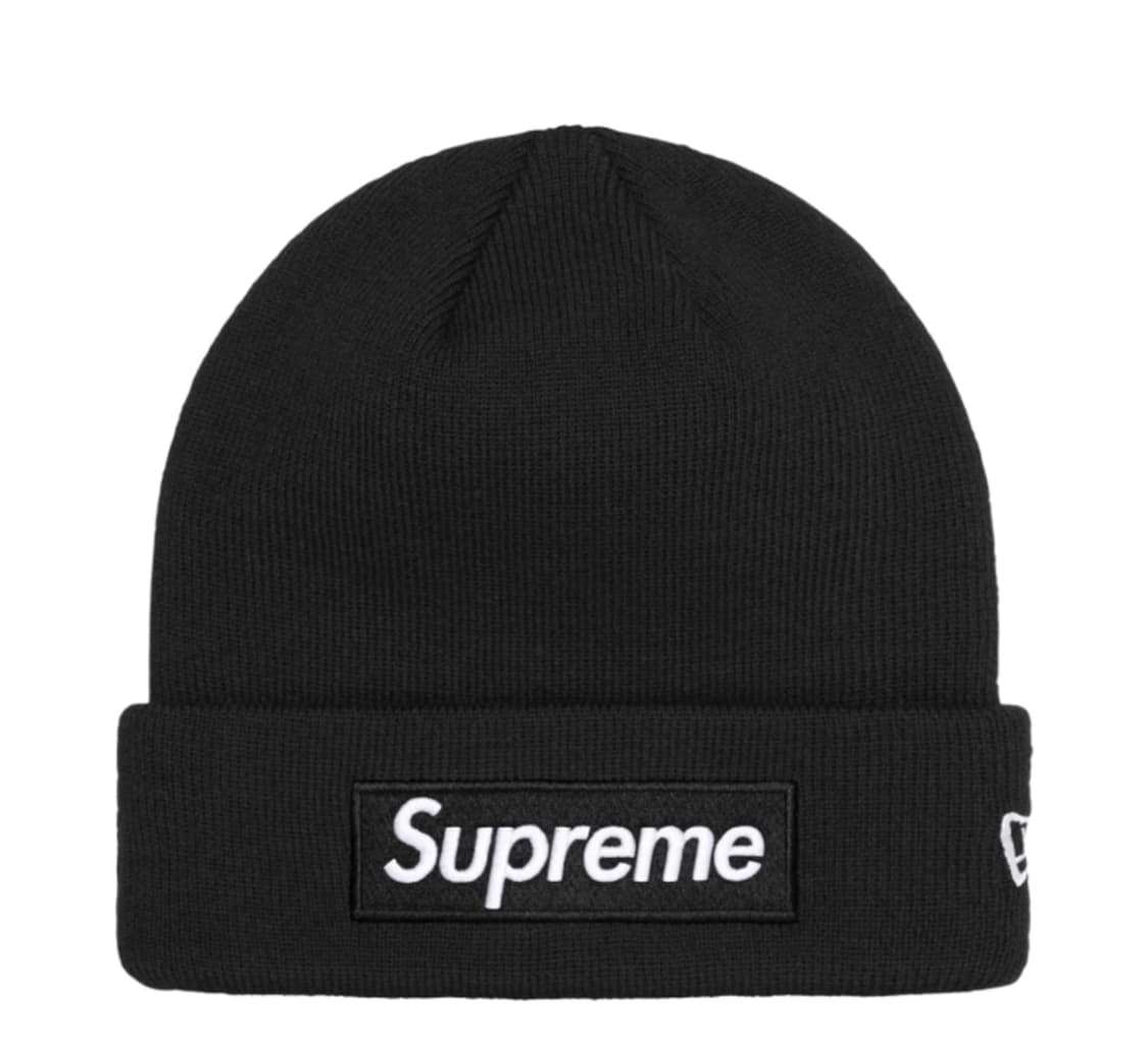 SUPREME NEW ERA BOX LOGO BEANIE BLACK 상품이미지1
