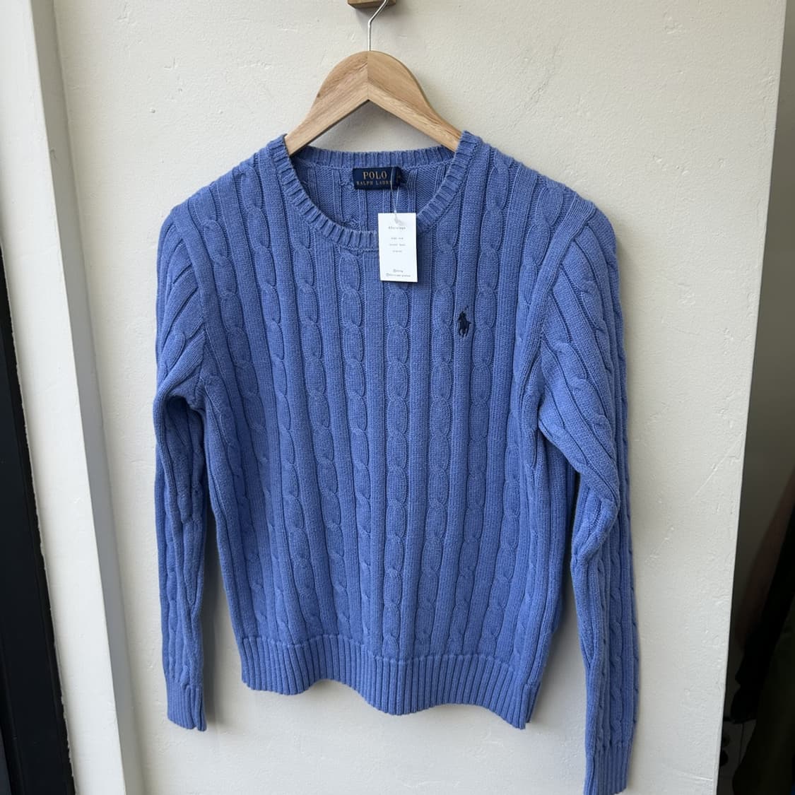 15595 - 폴로 랄프로렌 스카이블루 케이블 니트 상품이미지2