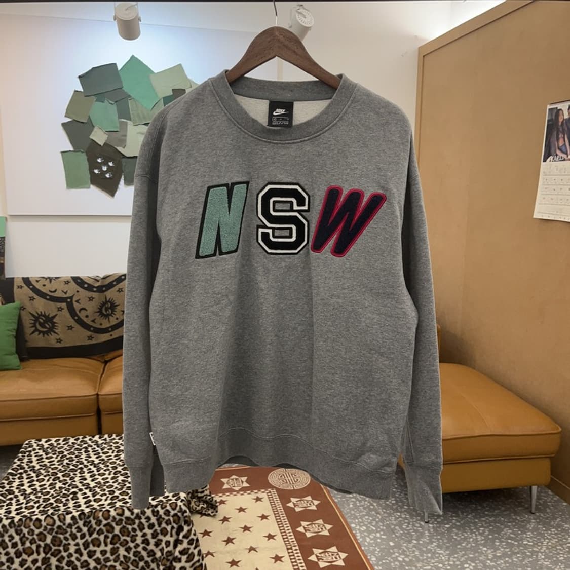 나이키 NSW 스트릿 펑크 스펠로고 오버핏 맨투맨 M C09416 상품이미지3