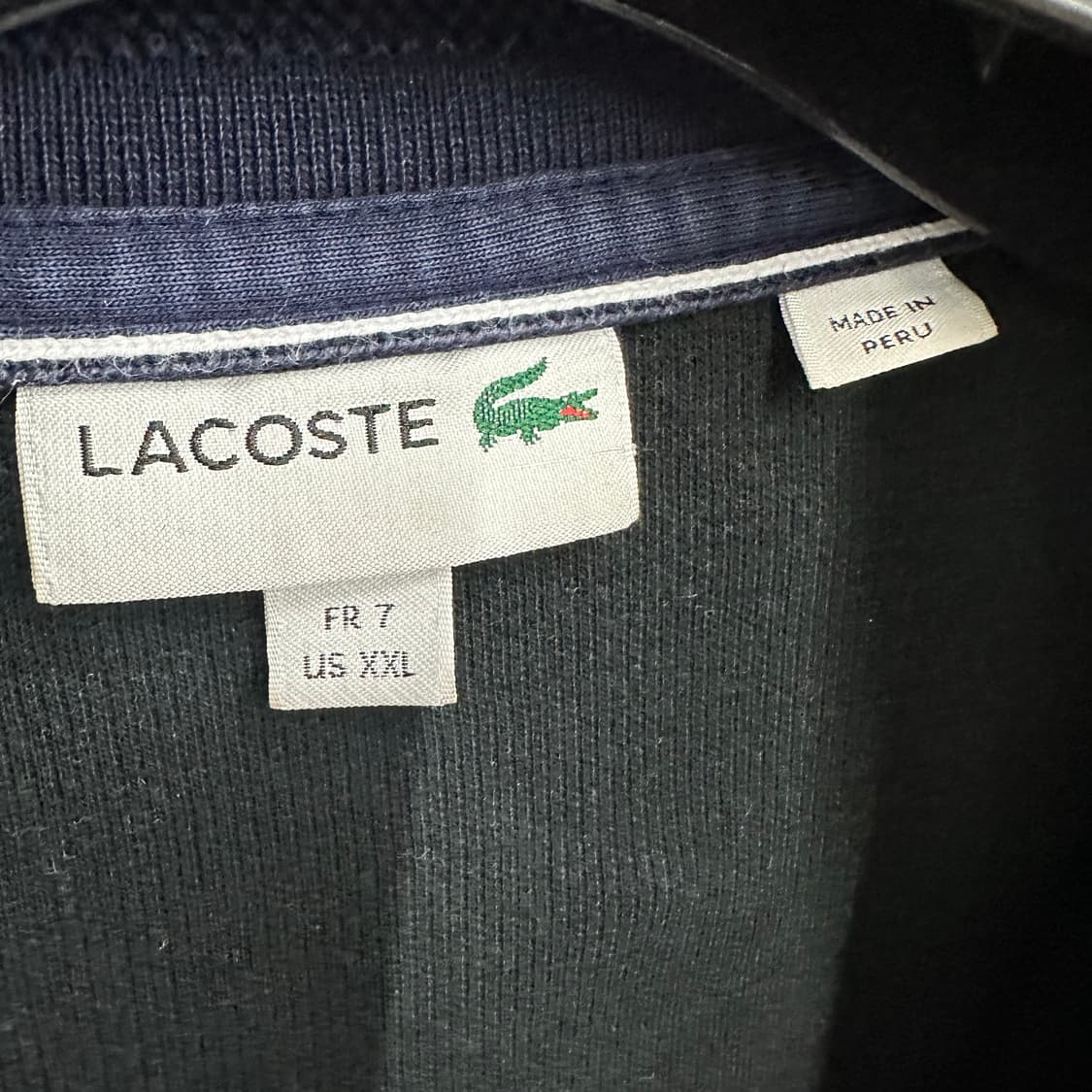105 라코스테 남자 반집업 니트 상품이미지3
