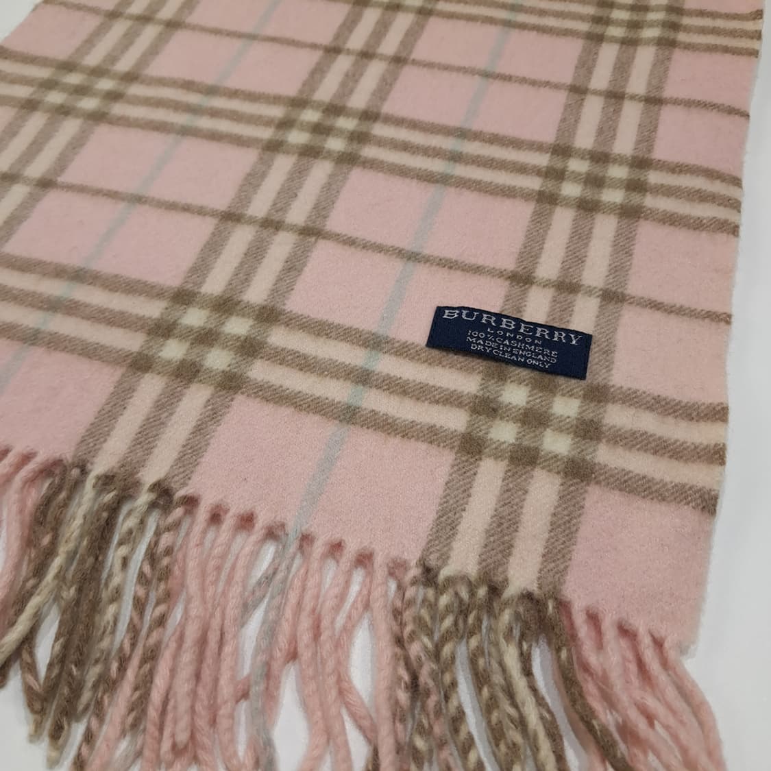 MX580 버버리 00s 영국판 캐시미어 노바체크 머플러 목도리 상품이미지3