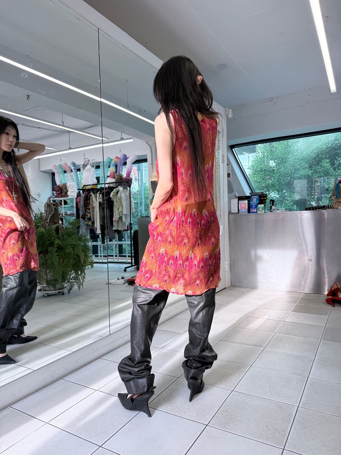 peacock feather dress 상품이미지3