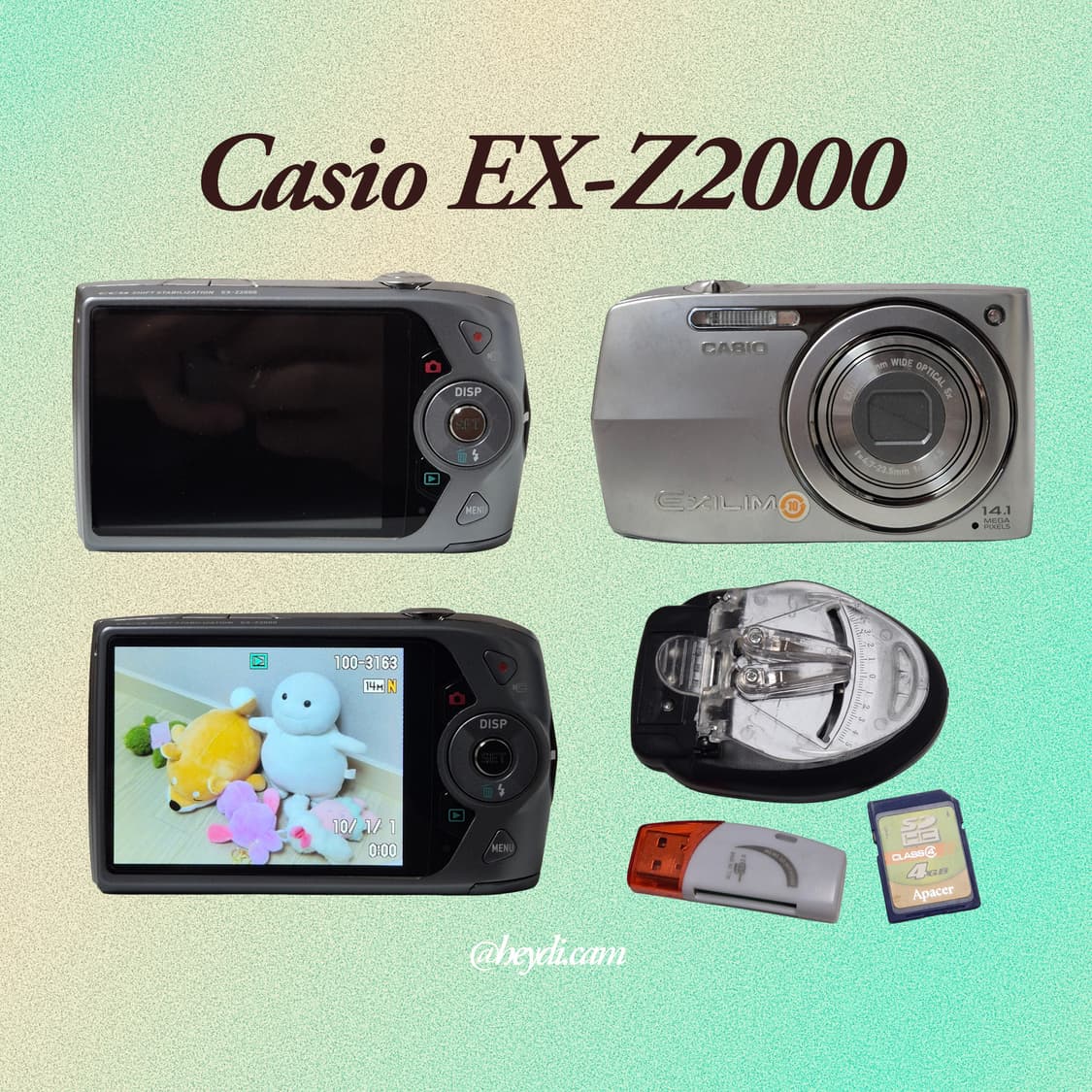 (로제, 모카, 아일릿) 카시오 엑슬림 z2000 실버 상품이미지2