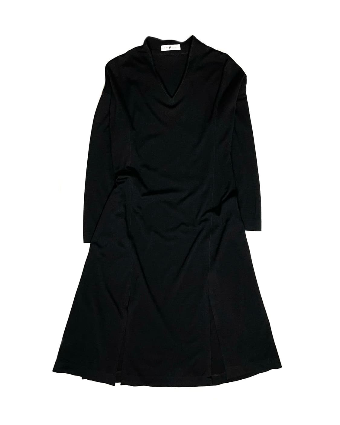 Hiroko koshino 브이넥 블랙 롱 원피스  상품이미지1