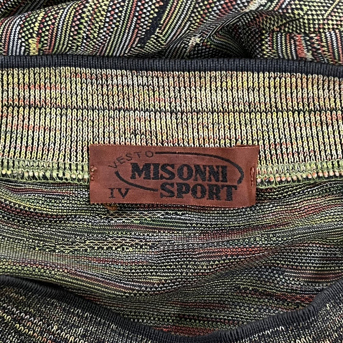 [정품] 미쏘니 반팔 티셔츠 패턴 그린 b15 상품이미지4