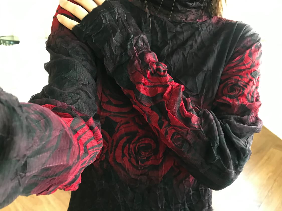 vintage rose mesh top 상품이미지5