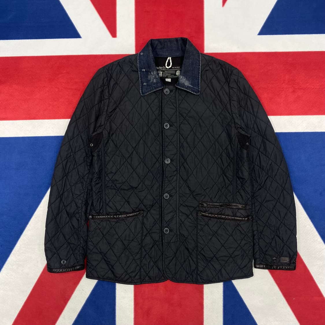 디젤 퀼팅자켓 M실측 L  상품이미지1