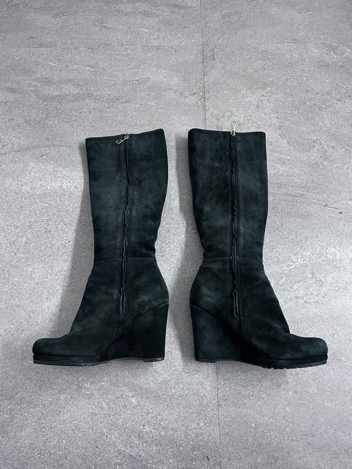 프라다 스웨이드 웨지 롱 부츠 상품이미지3