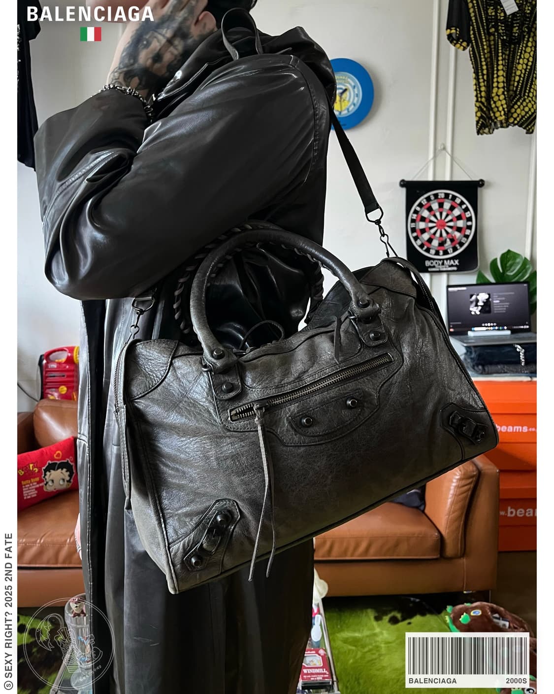 2000s BALENCIAGA 2-Way Le City Army Bag 상품이미지1