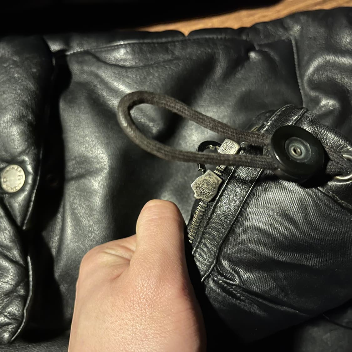 AIGNER LAMB LEATHER PADDED COAT 상품이미지4