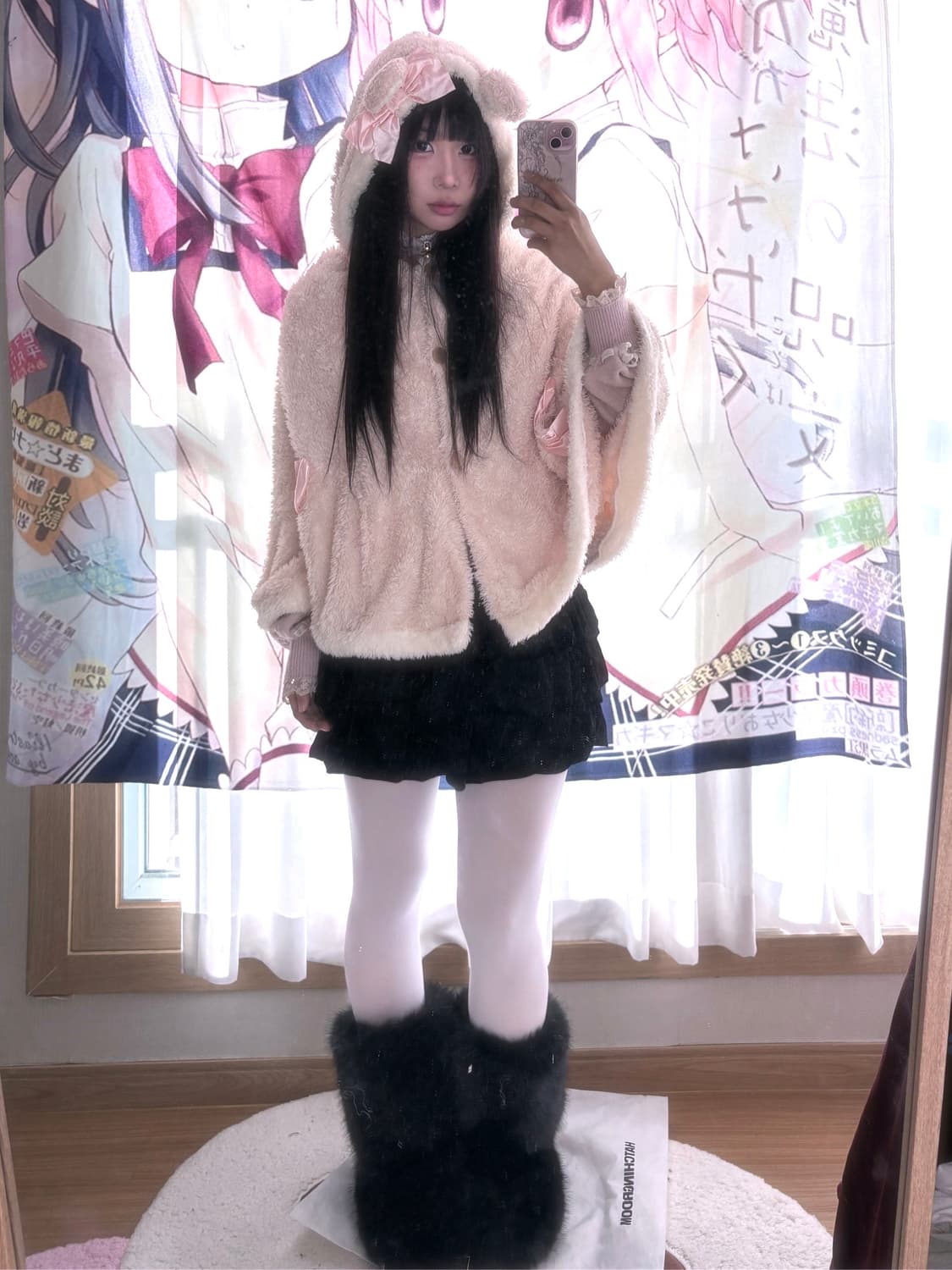 슈가돌 히메갸루 쿠마 리본 케이프 상품이미지2