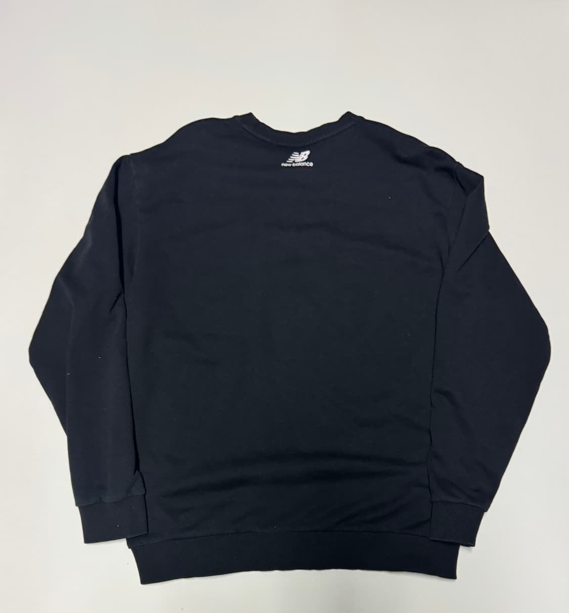 뉴발란스 빅 로고 트레이닝 스웻 맨투맨 XL 블랙 상품이미지2