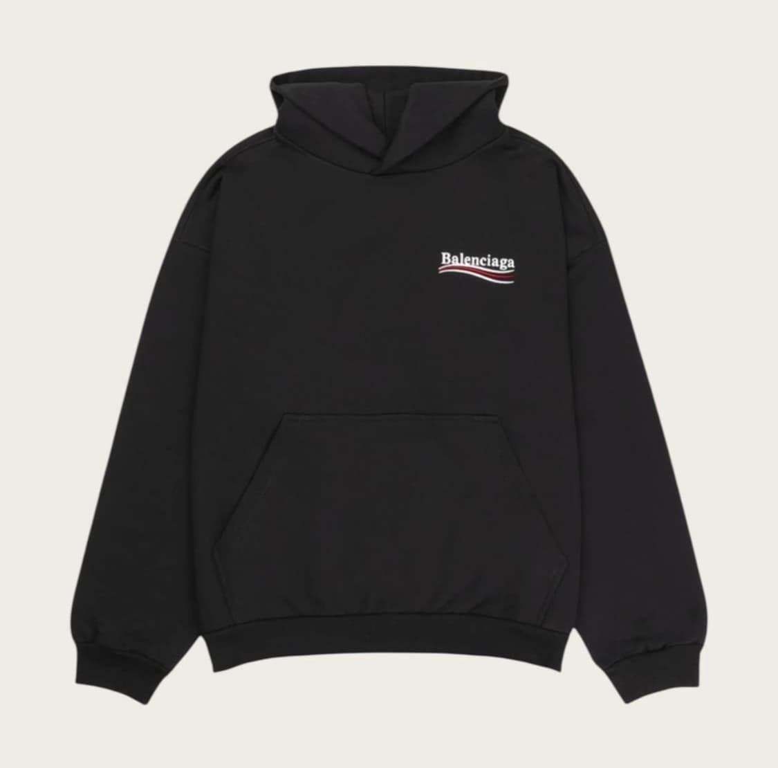 M/ 발렌시아가 웨이브로고 후드티 상품이미지1