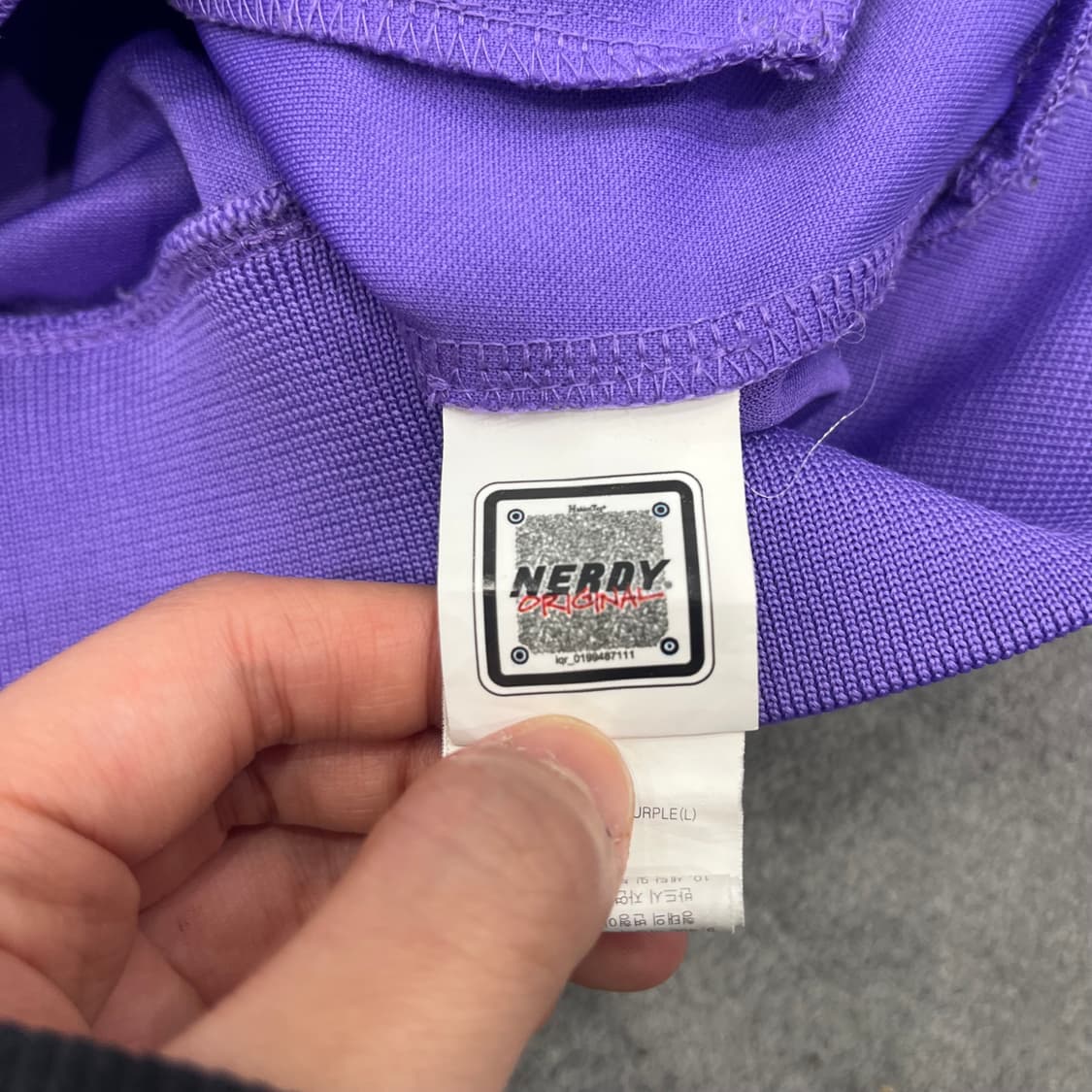 L 널디 퍼플 져지 트랙자켓 상품이미지7